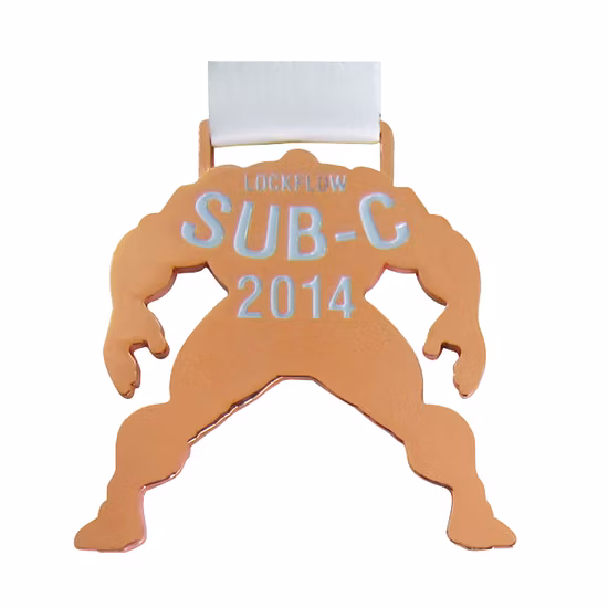 Cheap Wholesale Custom Fine Marathon Sport Metal Medal with Ribbon