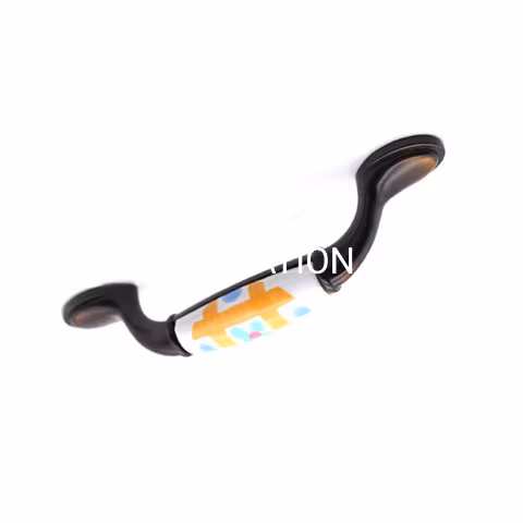 도자기 76mm 캐비닛 손잡이 서랍 손잡이 가구 액세서리와 패션 아연 합금